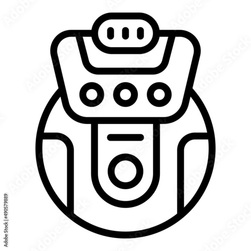 Beauty epilator icon outline vector. Hair treatment. Hair removal