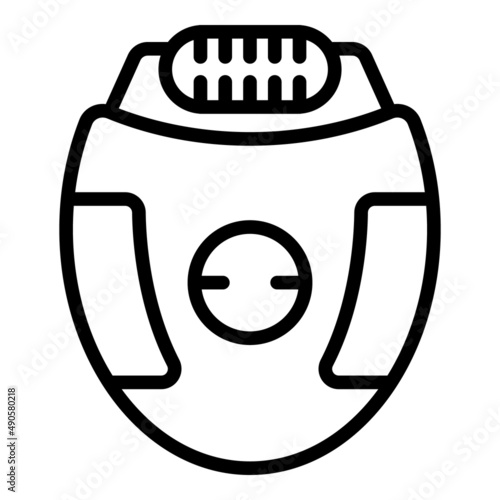 Bikini epilator icon outline vector. Hair treatment. Removal hair