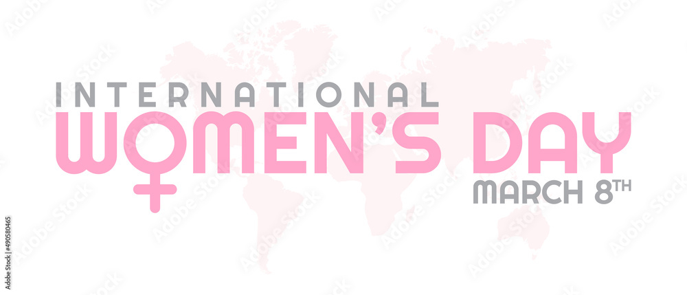 International Women's day banner. March 8th. International Women's day banner. March 8th.