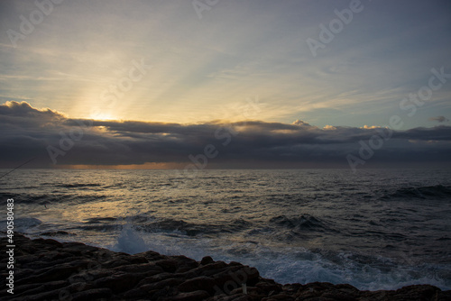 Seascape view of the south coast of South Africa