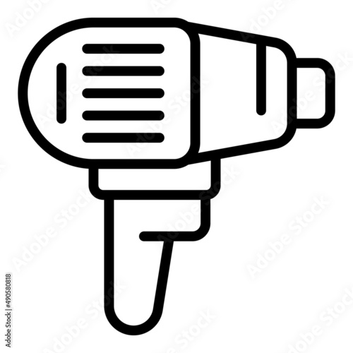 Epilator icon outline vector. Laser epilation. Hair skin