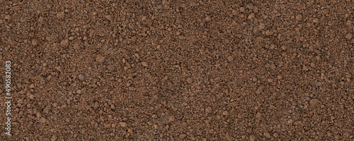 Fotografie, Obraz brown soil texture, top view. organic ground background