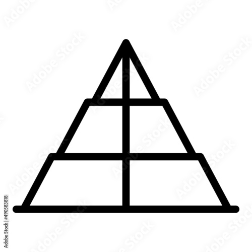 Monument pyramid icon outline vector. Ancient desert. Giza landscape
