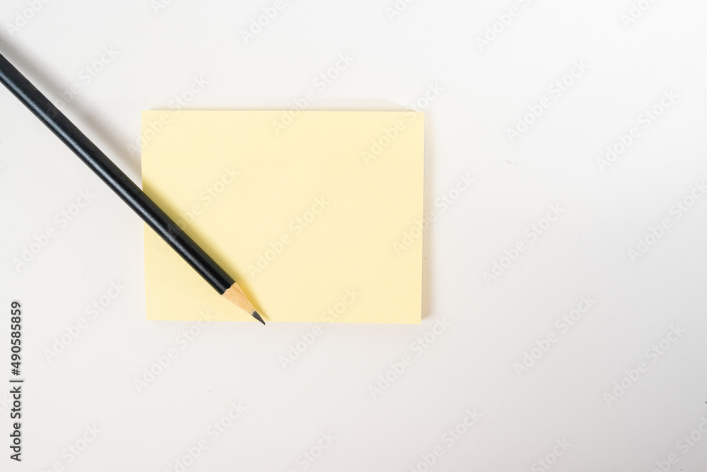pencil and notepad isolated with copy space pencil and notepad isolated with copy space