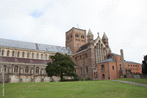 The Cathedral and Abbey Church of St Alban, St Albans, Hertfordshire in the UK