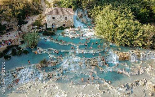 Картината върху платно saturnia natural hot springs tuscany