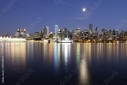 Vancouver downtown night, Canada BC