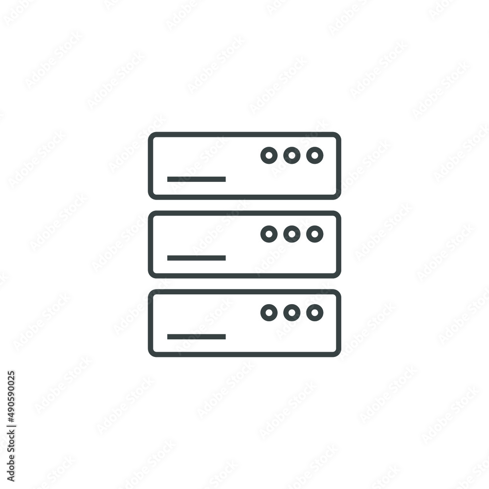 Database icons symbol vector elements for infographic web Database icons symbol vector elements for infographic web