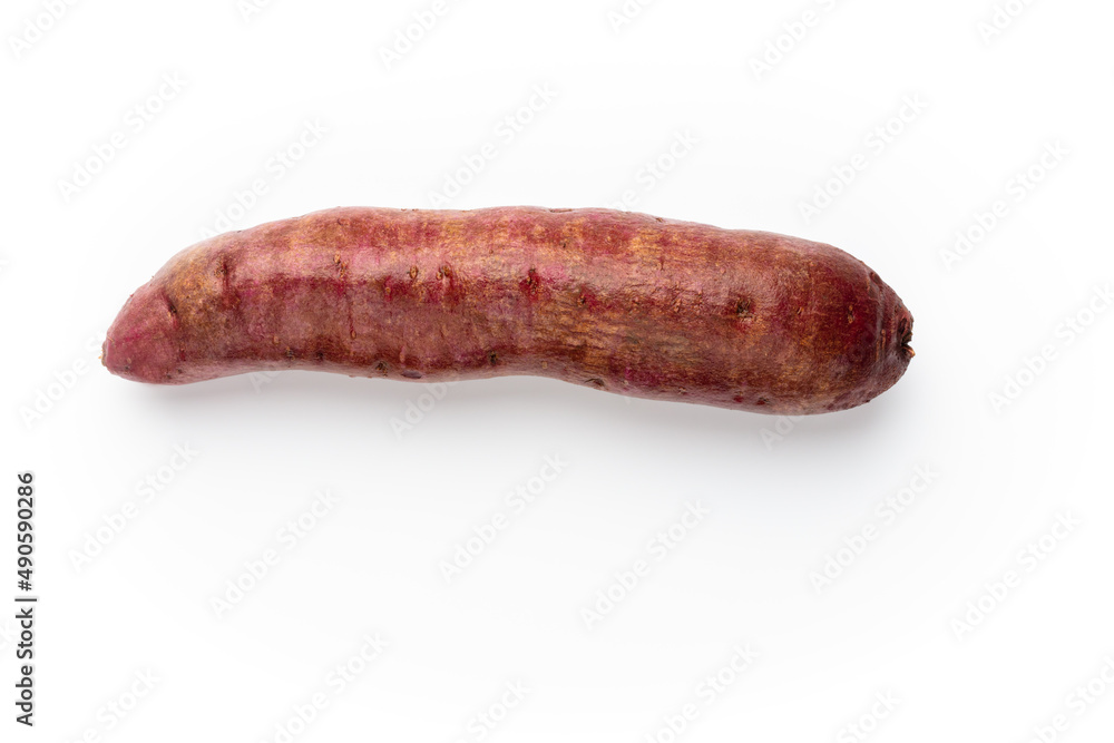 Purple ube, yams on isolated white background. Purple ube, yams on isolated white background.