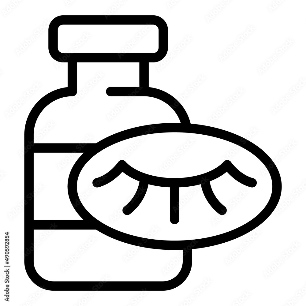 Eye cream icon outline vector. Patch mask. Cosmetic skin Eye cream icon outline vector. Patch mask. Cosmetic skin