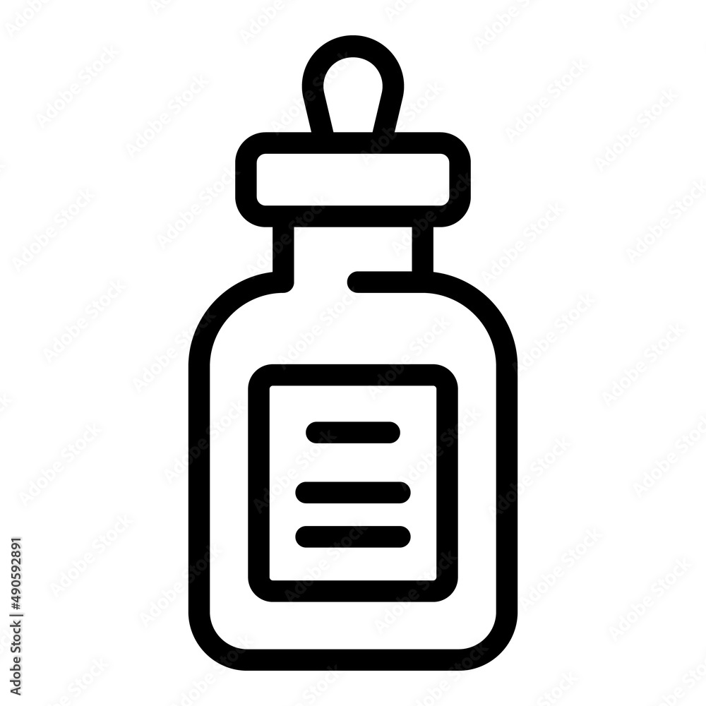 Eye dropper icon outline vector. Cosmetic skin. Facial treatment Eye dropper icon outline vector. Cosmetic skin. Facial treatment