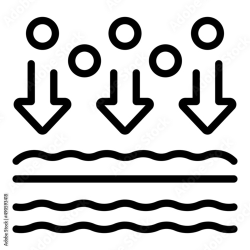 Skin care icon outline vector. Eye patch. Face gel