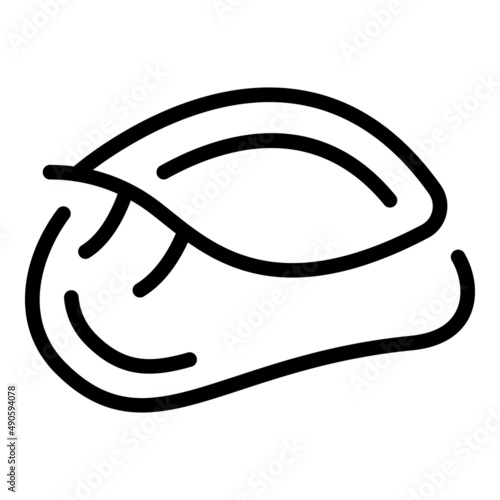 Eye patch gel icon outline vector. Beauty mask. Cream skin