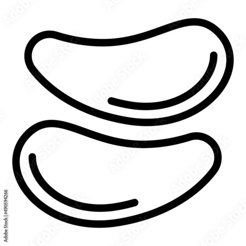 Beauty eye patch icon outline vector. Mask face. Cosmetic cream