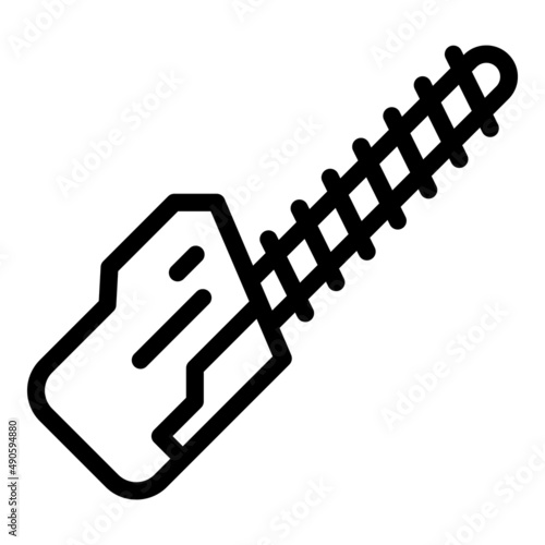 Bush electric trimmer icon outline vector. Garden grass. Agriculture tool