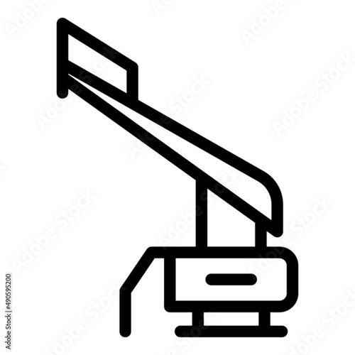 Electric plastic trimmer icon outline vector. Mower equipment. Agriculture tool