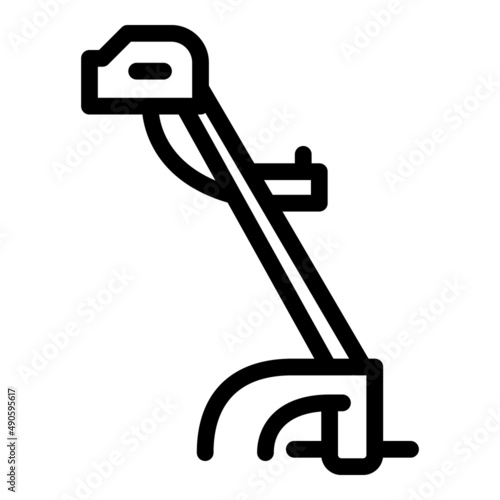 Professional trimmer icon outline vector. Garden grass. Agriculture tool