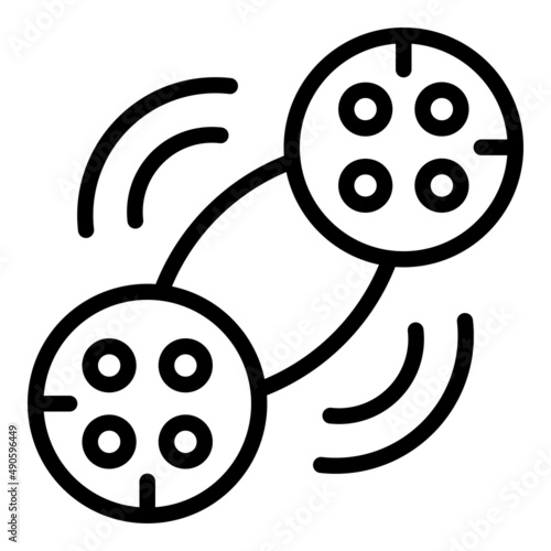 Rattle pet toy icon outline vector. Shop store. Animal accessory