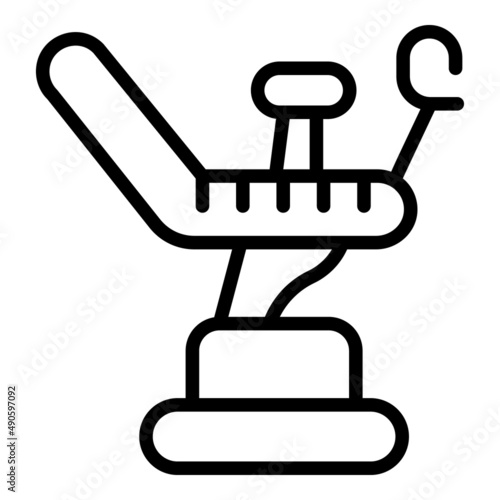 Contraception chair icon outline vector. Health control. Birth education