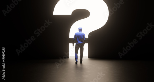 Foto Uncertainty economic instability leadership world event question mark