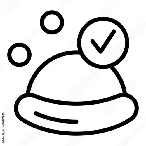 Contraception hormonal icon outline vector. Condom control. Vaginal education