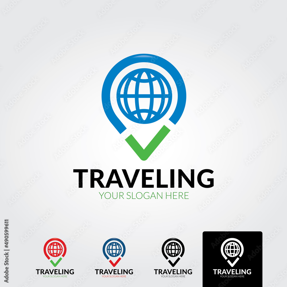 Minimal travel logo template - vector Minimal travel logo template - vector