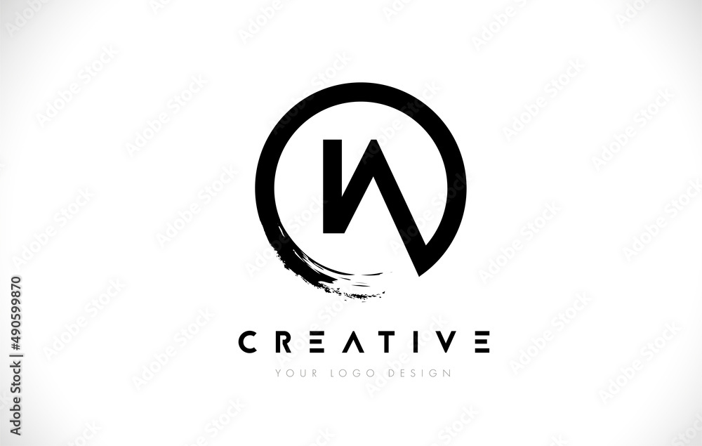 IA Circular Letter Logo with Circle Brush Design and White Background. IA Circular Letter Logo with Circle Brush Design and White Background.