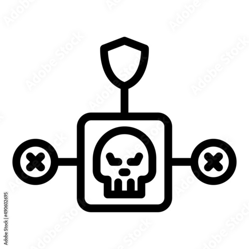 Best antivirus icon outline vector. Safety password. Shield control