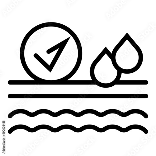 Skin cream drop icon outline vector. Beauty face. Facial care