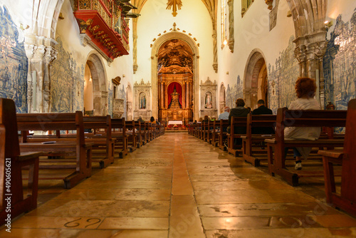 Innenansicht Klosterkirche Santa Cruz (Coimbra), Portugal