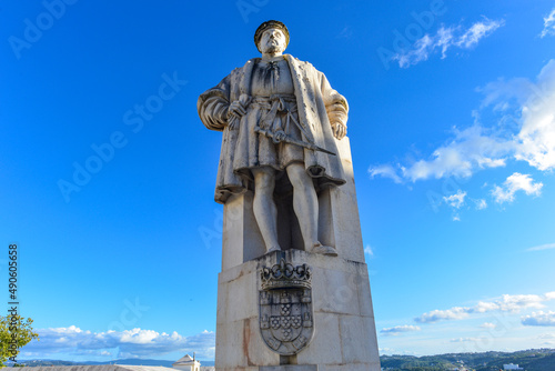 Statue Johann III. (Portugal) in Coimbra, Portugal