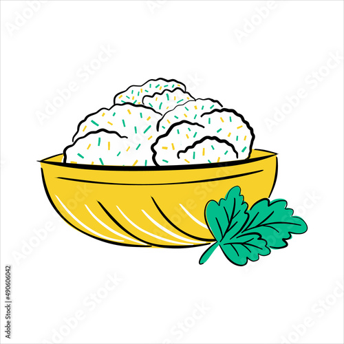 Czech traditional cuisine tasty dumplings