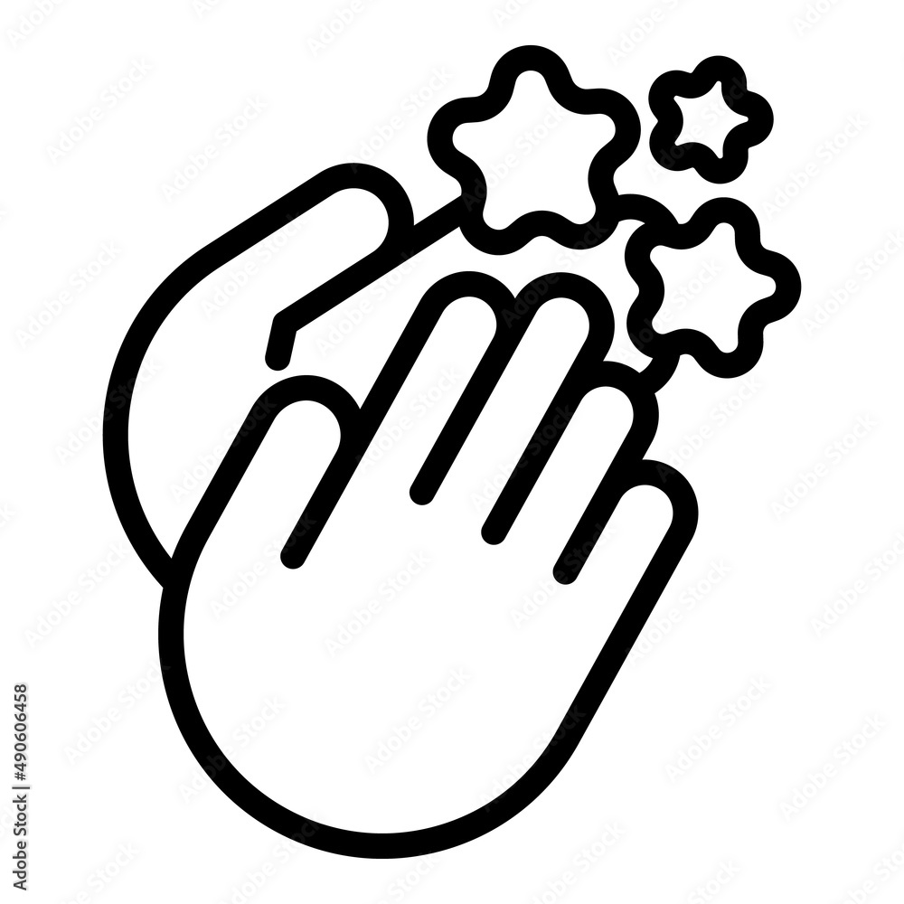 Vip event clap icon outline vector. Cinema star. Movie art Vip event clap icon outline vector. Cinema star. Movie art