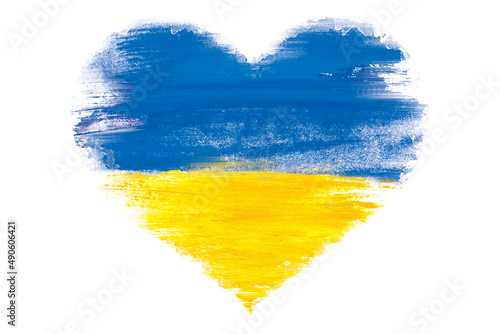 heart-shaped flag of Ukraine