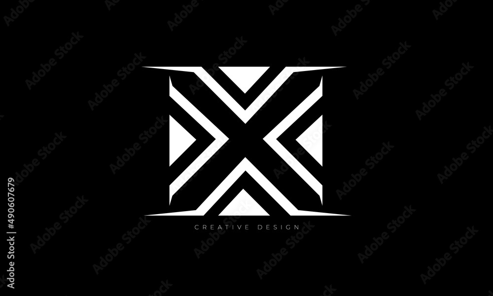 Letter design X negative space elegant logo concept Stock Vector ...