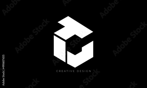 Letter design TC hexagon creative brand logo photo