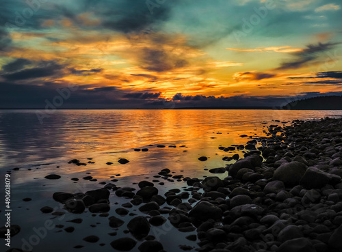 sunset over the sea © Dmitrii