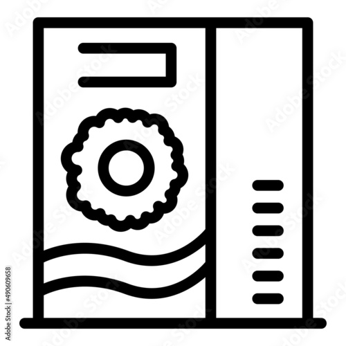 Cereal flakes icon outline vector. Corn box. Muesli granola