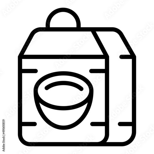 Coconut milk icon outline vector. Vegetable plant. Food drink