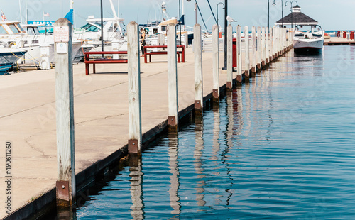 boats in the harbor