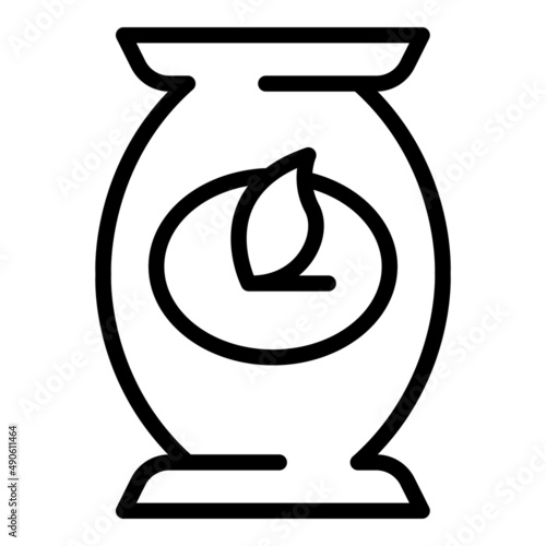 Vegetable milk pack icon outline vector. Vegan plant. Food drink