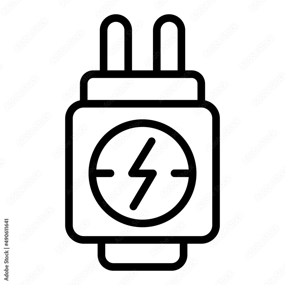 Ecigarette charging adapter icon outline vector. Vape cigarette. Juice smoke Ecigarette charging adapter icon outline vector. Vape cigarette. Juice smoke
