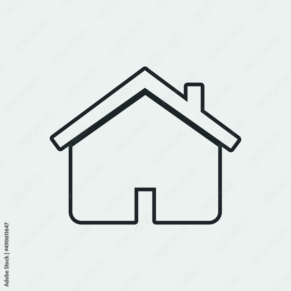 Home vector icon illustration sign