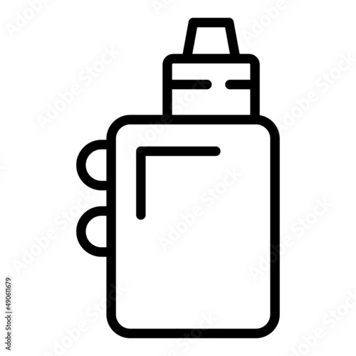 Modern vape icon outline vector. Electronic cigarette. Smoke juice