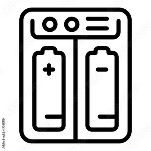 Charging vape battery icon outline vector. Electronic smoke. E pen