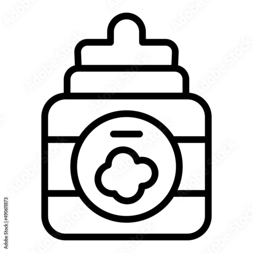 Bottle juice icon outline vector. Electronic cigarette. E liquid