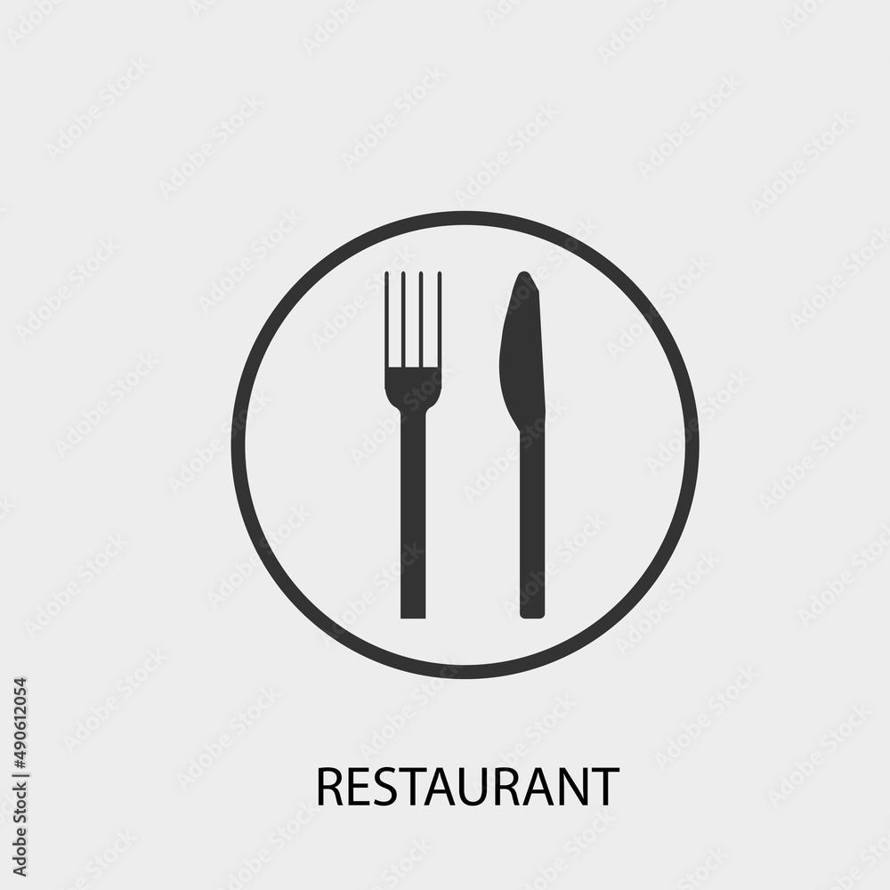 Restaurant vector icon illustration sign