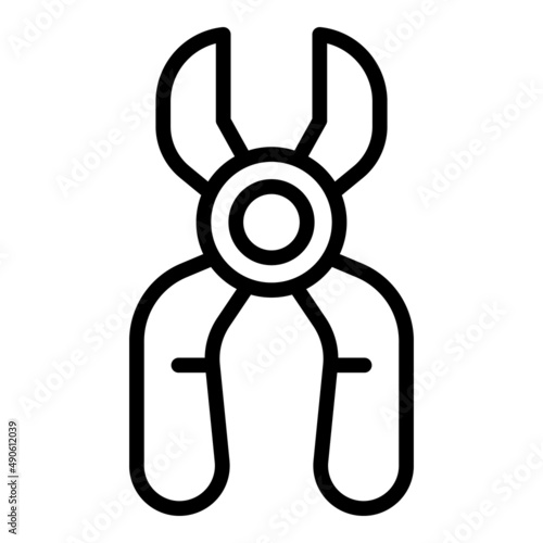 E cig scissors icon outline vector. Vape cigarette. Smoke pen