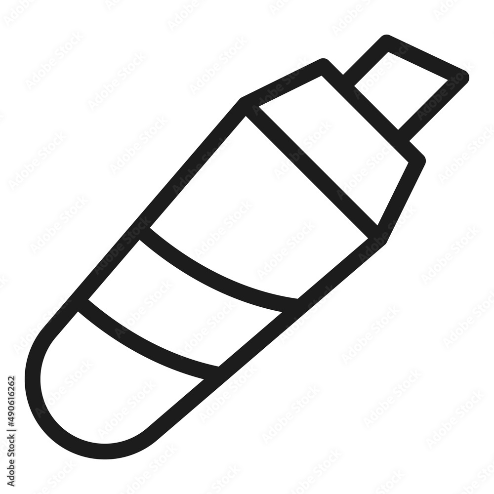 Edit knife icon outline vector. Stroke tool. Data interface Edit knife icon outline vector. Stroke tool. Data interface
