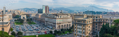 View of Victory Square in Genoa